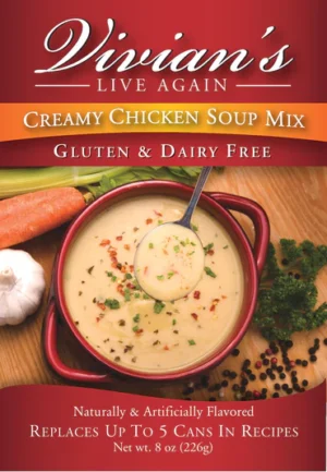 Vegan Creamy Chicken Soup - Gluten & Dairy Free