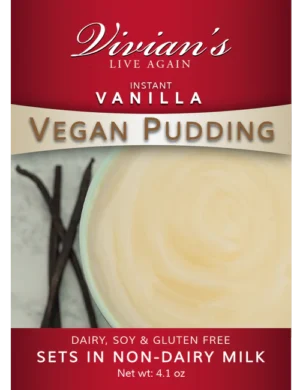 Vegan Vanilla Vegan Pudding - Dairy, Soy & Gluten Free