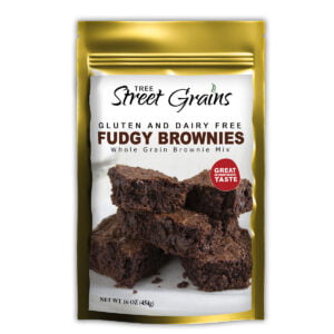 Vegan Fudge Brownies - Dairy and Gluten Free Whole Grain Mix