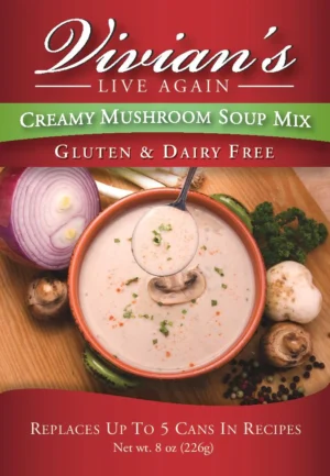 Vegan, Gluten and Dairy Free Creamy Mushroom Soup Mix