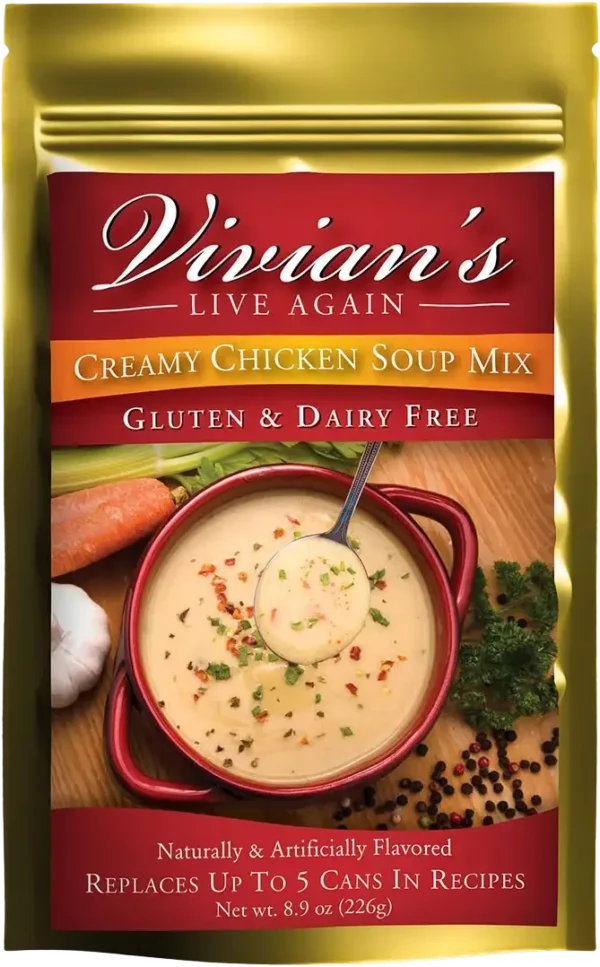 Vegan Creamy Chicken Soup - Gluten & Dairy Free
