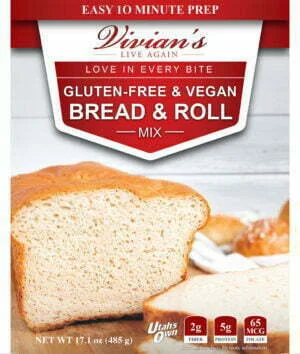 Whole Grain, Vegan, Gluten Free Bread and Roll Mix